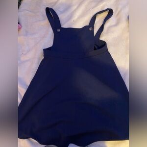 Blue Heart & Arrow Overall Skirt